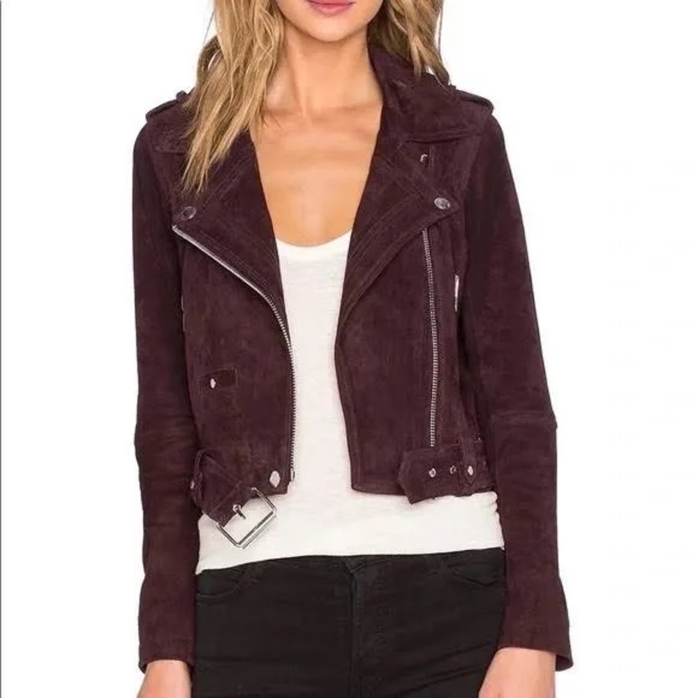 BLANK NYC Suede Moto Jacket